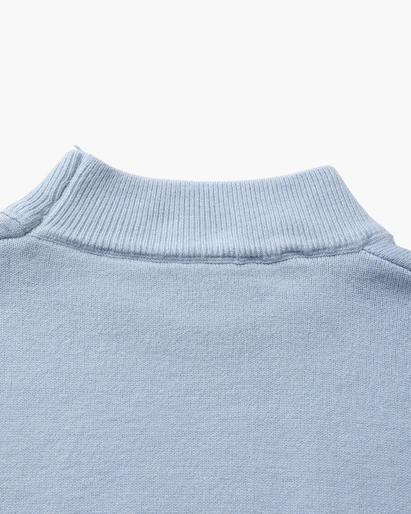 Pull essentiel côtelé à col montant – vue 10