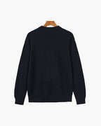 Pull col rond en maille côtelée – vue 2