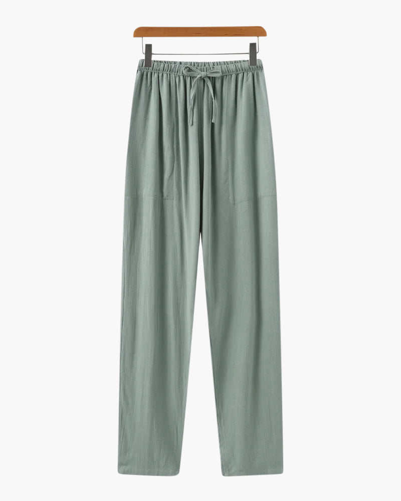 Pantalon Marrakech en lin coupe ajustée – vue 10