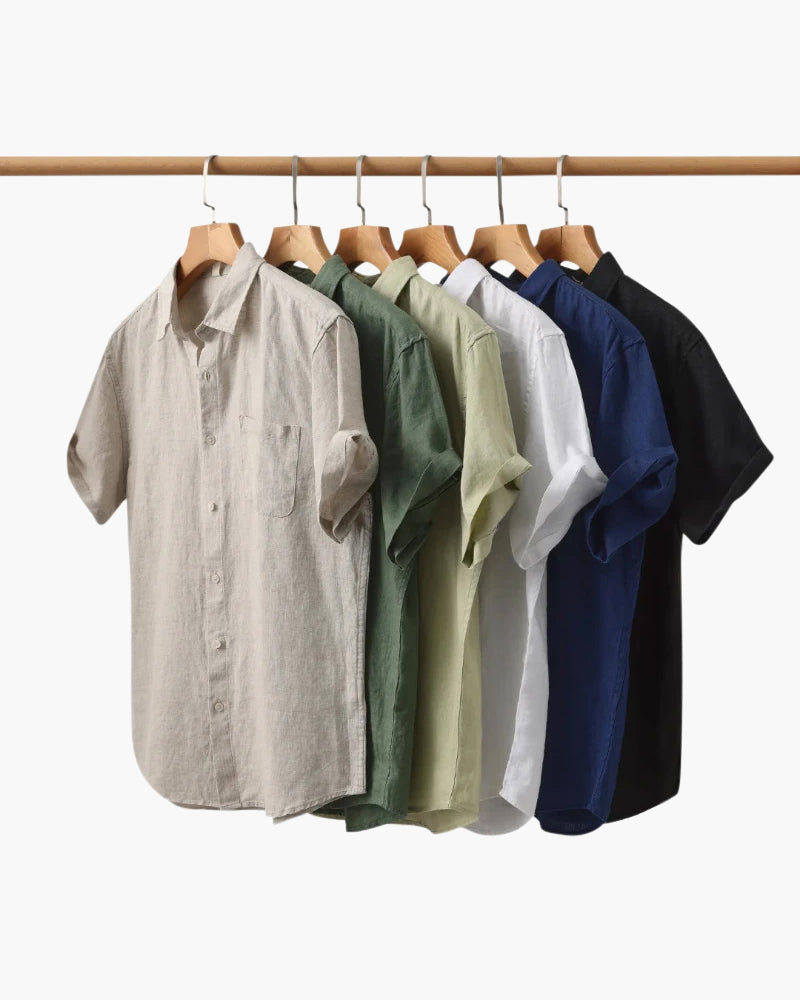 Chemise Cape Town en lin à manches courtes – vue 3