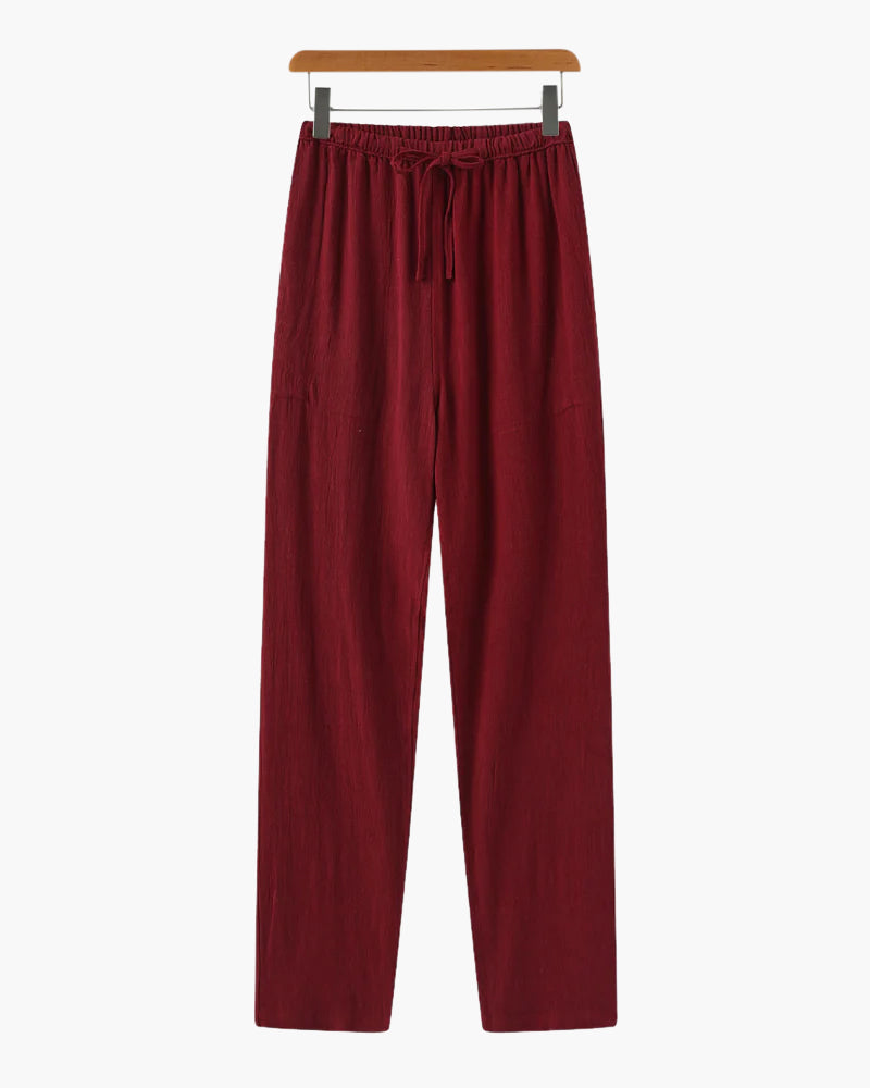 Pantalon Marrakech en lin coupe ajustée – vue 11