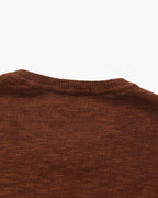 Pull essentiel col rond en lin et coton – vue 13