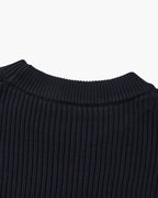 Pull col rond en maille côtelée – vue 4
