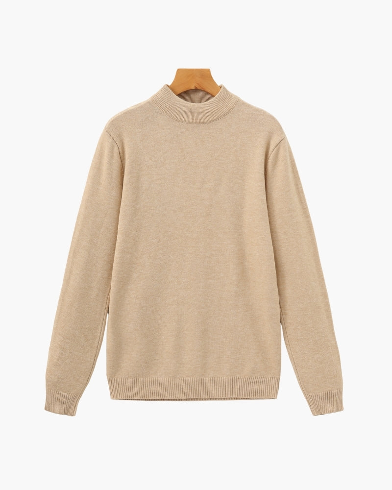 Pull essentiel côtelé à col montant – vue 12