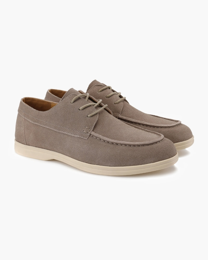 Chaussures à lacets premium en daim – vue 2