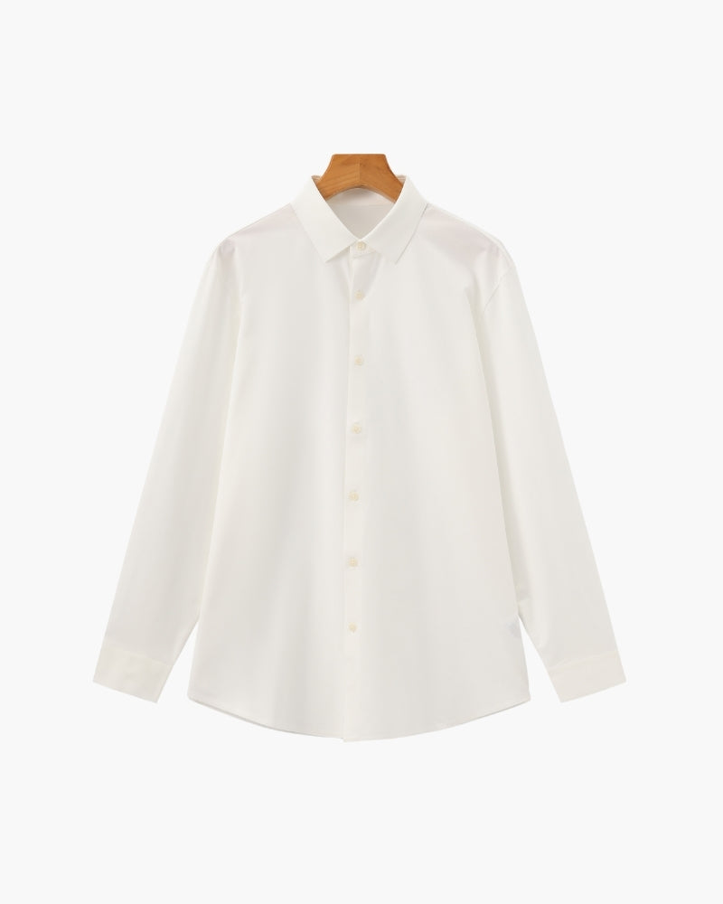 Chemise ajustée en coton extensible – vue 13