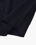Pull col rond en maille côtelée – vue 5