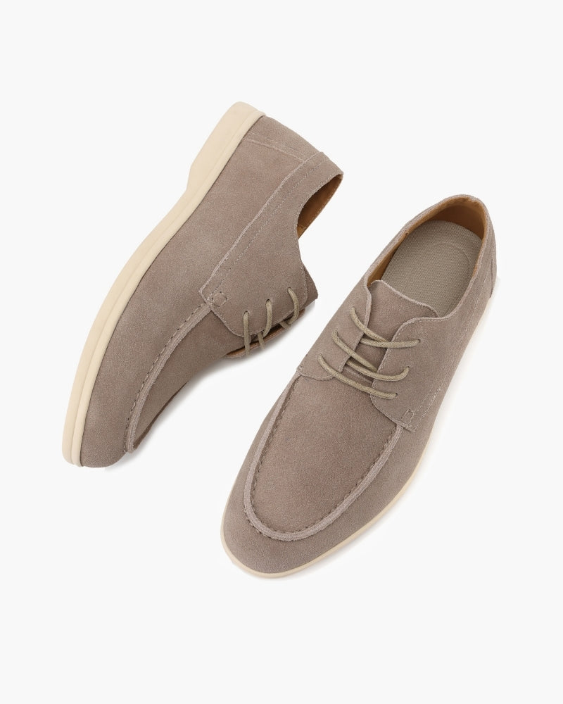 Chaussures à lacets premium en daim – vue 6