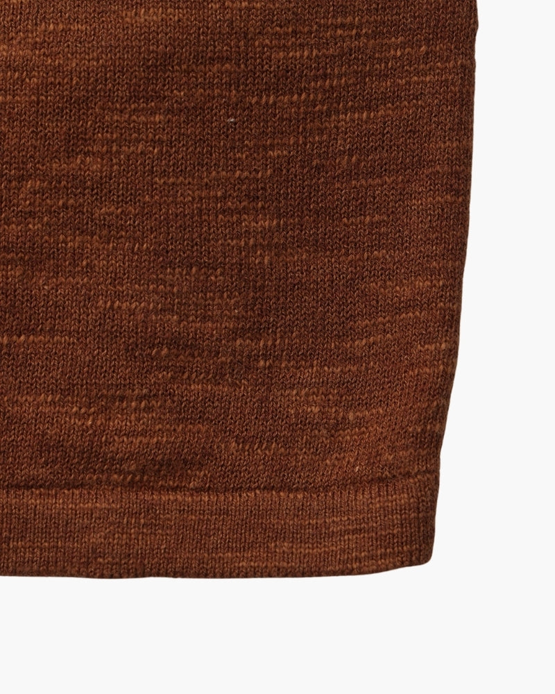 Pull essentiel col rond en lin et coton – vue 14