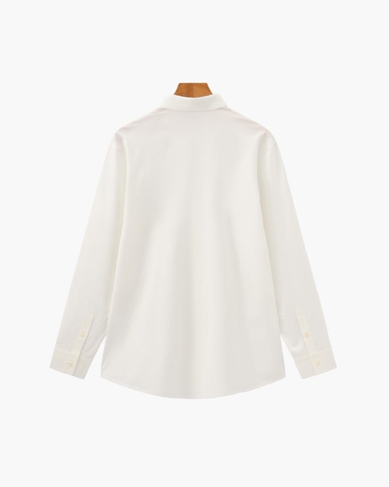 Chemise ajustée en coton extensible – vue 14