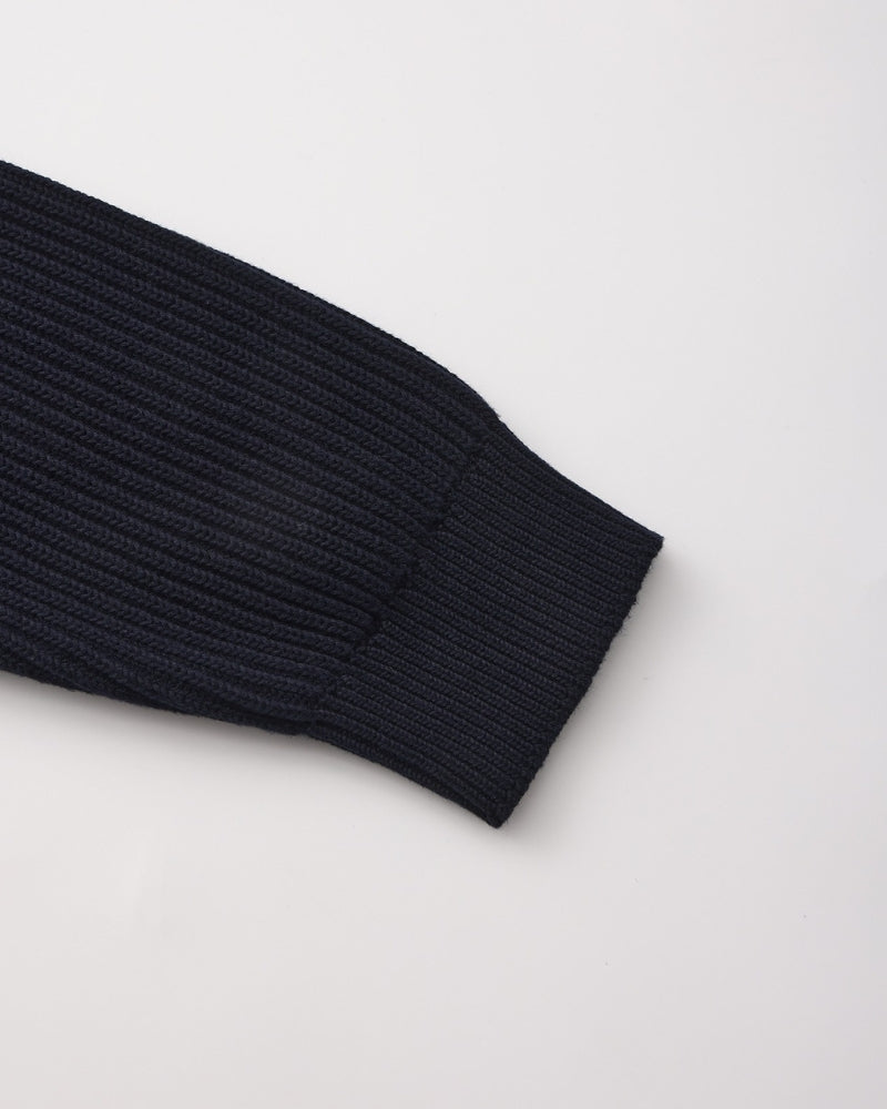Pull col rond en maille côtelée – vue 6