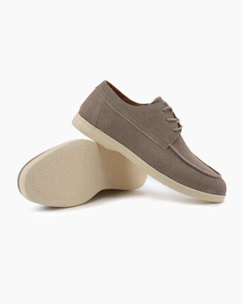 Chaussures à lacets premium en daim – vue 5