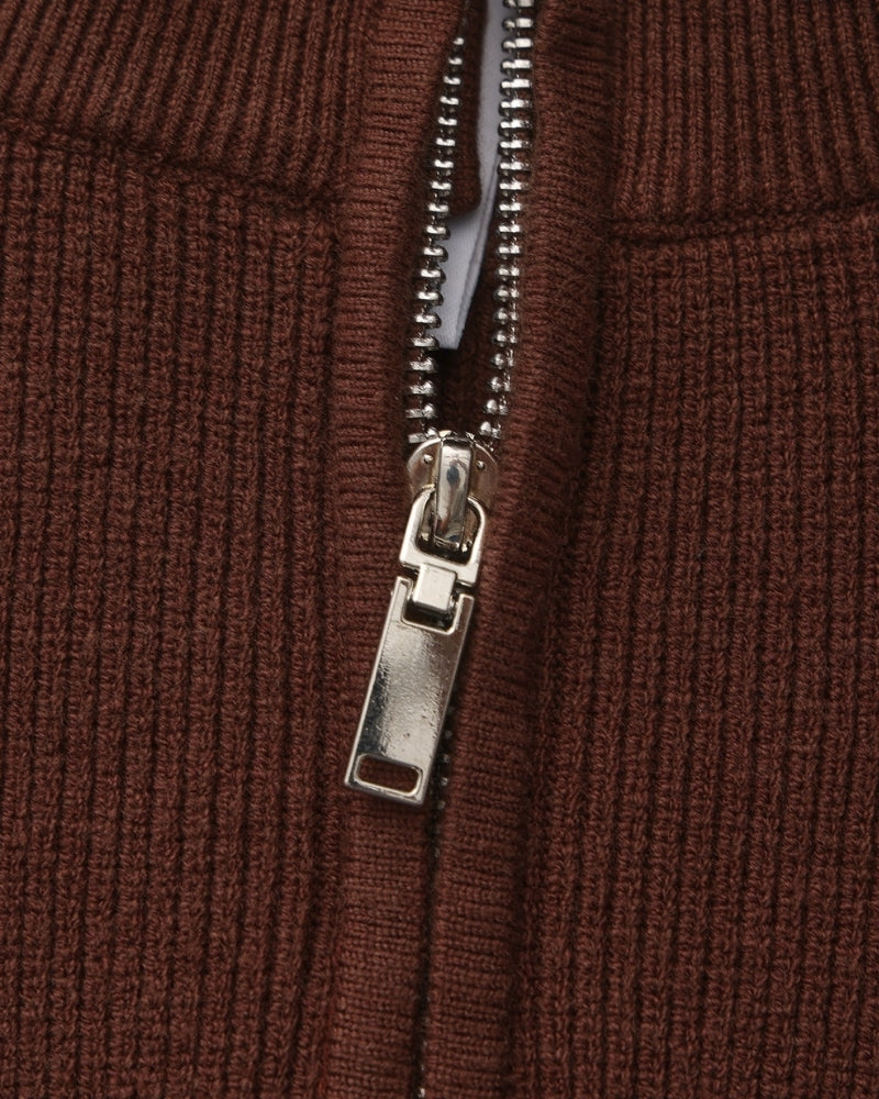 Pull raffiné en maille à demi-zip – vue 14