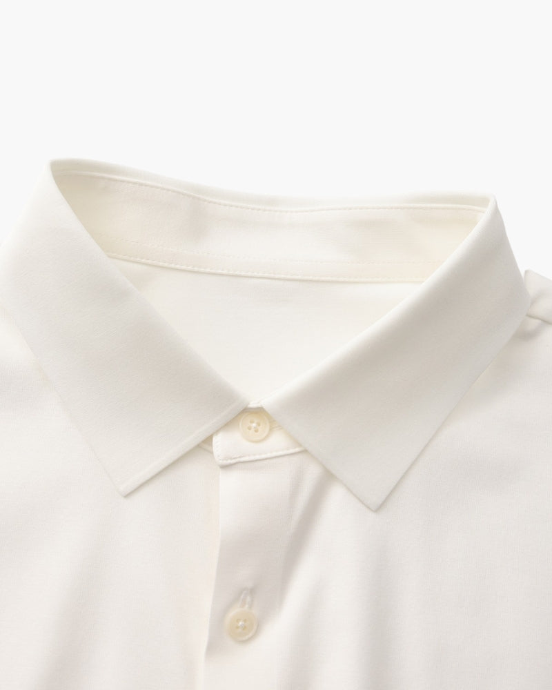 Chemise ajustée en coton extensible – vue 15