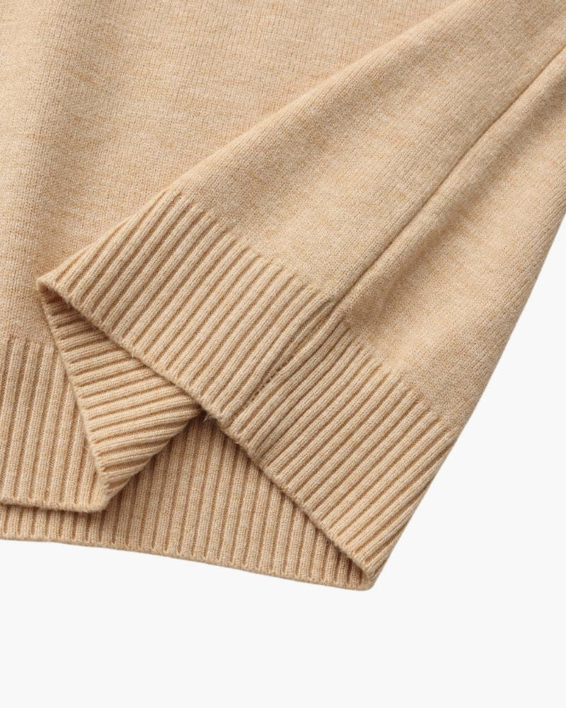 Pull essentiel côtelé à col montant – vue 15