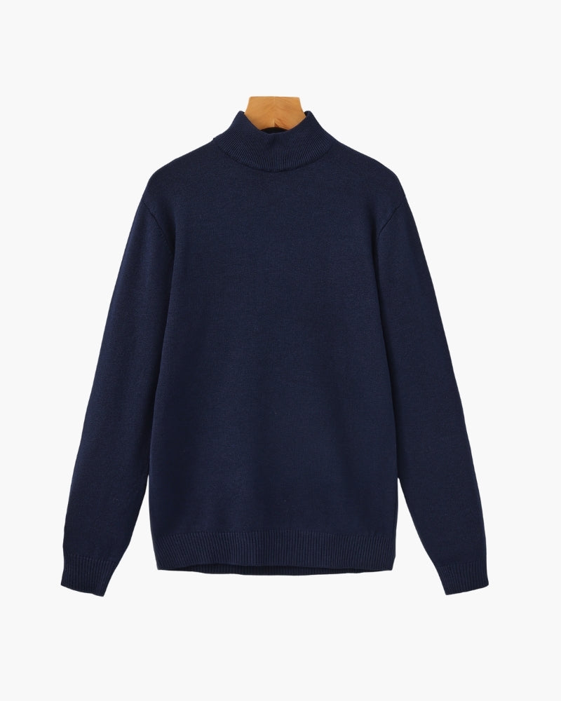 Pull essentiel côtelé à col montant – vue 16