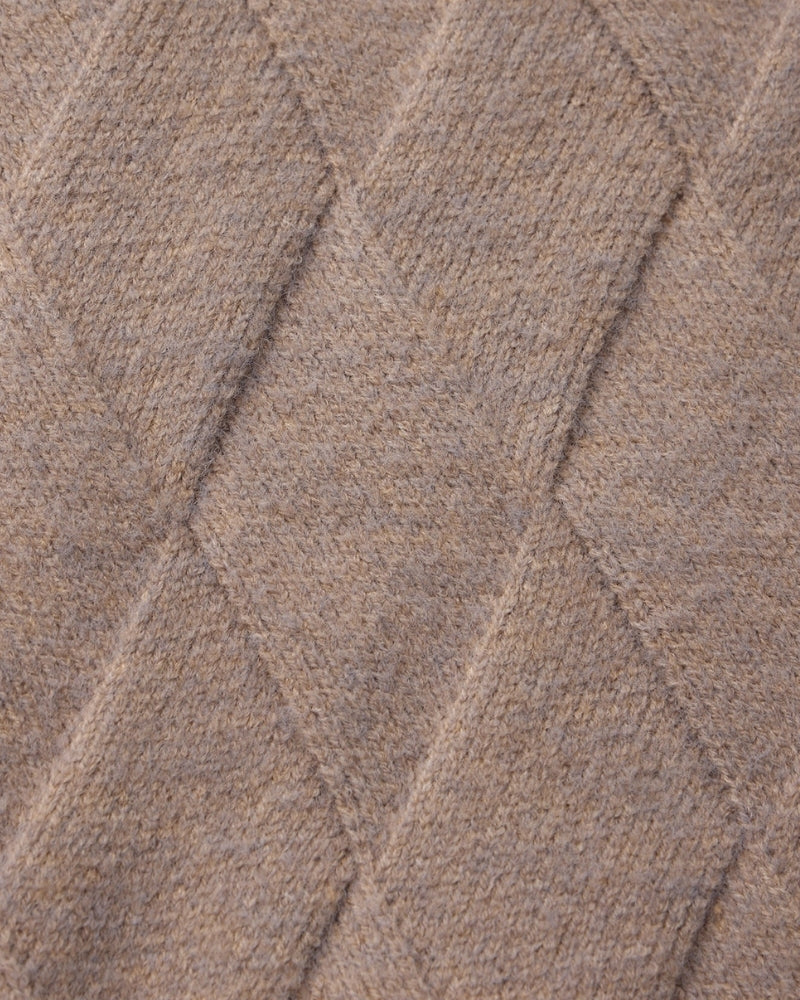 Cardigan Heritage zippé en maille losange – vue 10