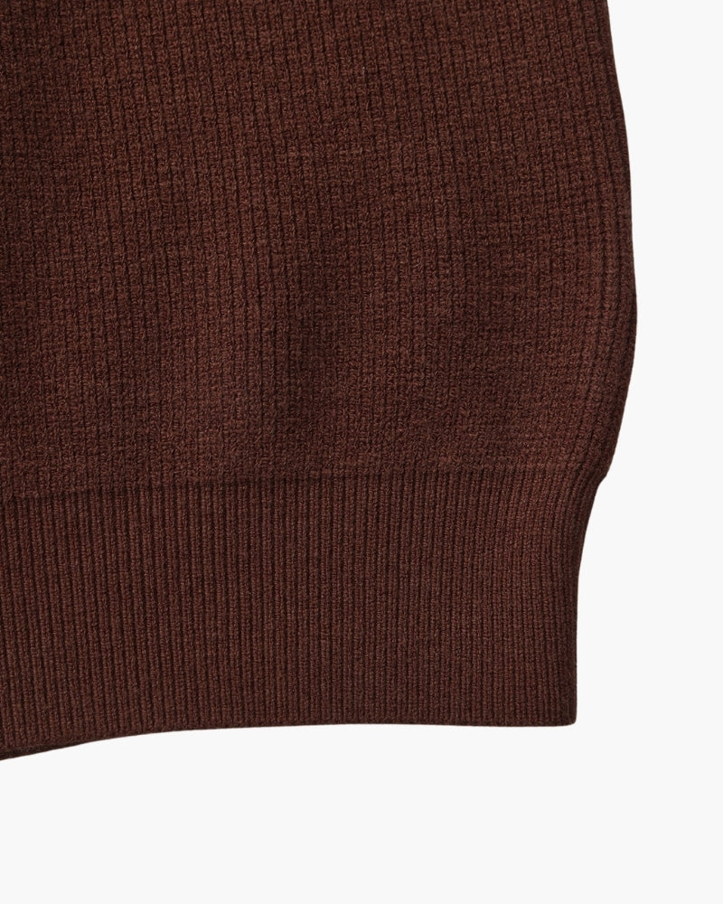 Pull raffiné en maille à demi-zip – vue 16