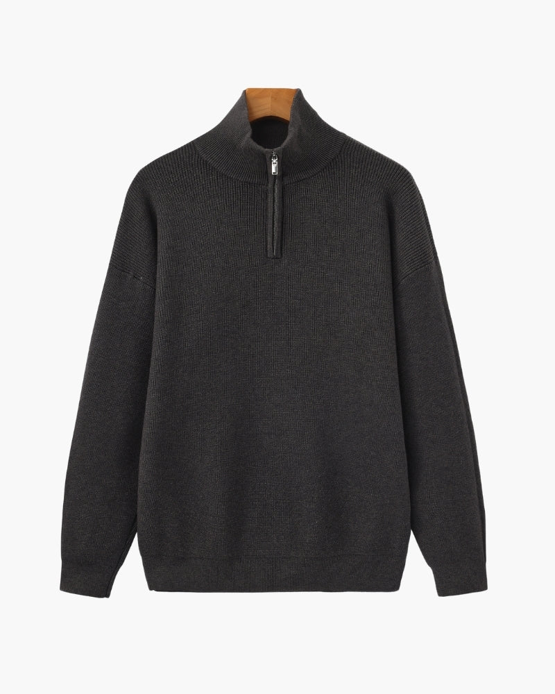 Pull raffiné en maille à demi-zip – vue 18