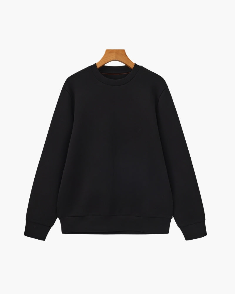 Sweat classique col rond en mélange de modal – vue 1