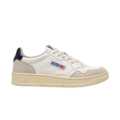 Autry Medalist Low | Blanc / Bleu marine | LS28