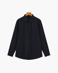 Chemise ajustée en coton extensible – vue 1