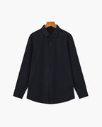 Chemise ajustée en coton extensible – vue 1