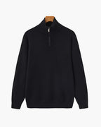 Pull raffiné en maille à demi-zip – vue 1