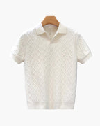 Polo Signature texturé en maille – vue 4