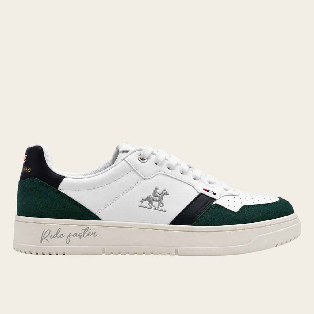 U.S. Grand Polo Court Baskets — Blanc/Vert