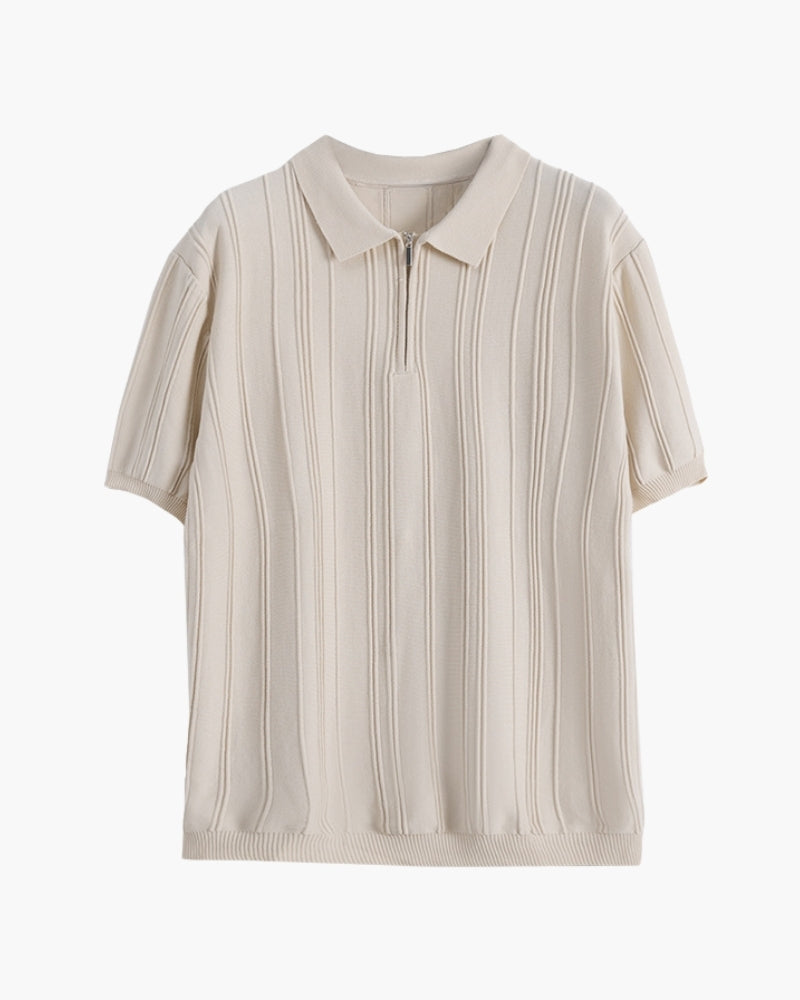 Polo Signature zippé – vue 3