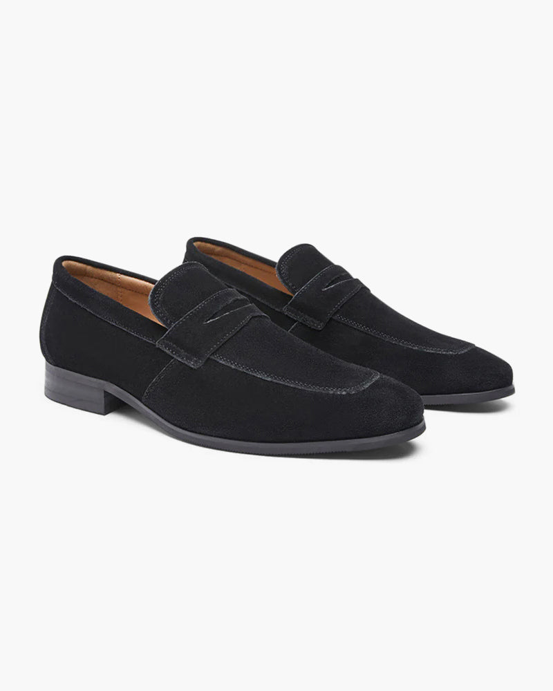 Mocassins penny en daim – vue 2