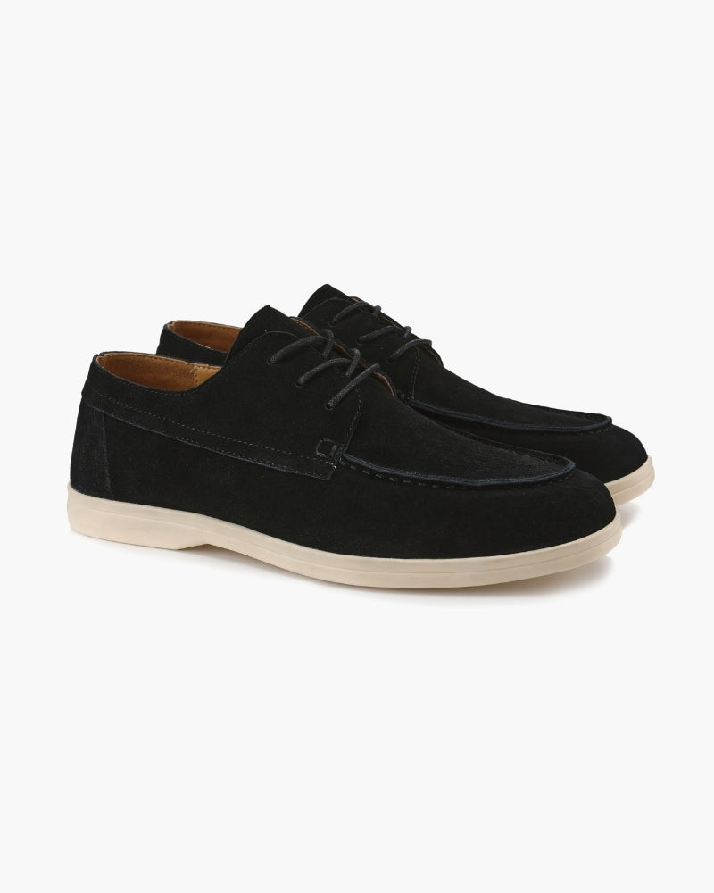 Chaussures à lacets premium en daim – vue 9