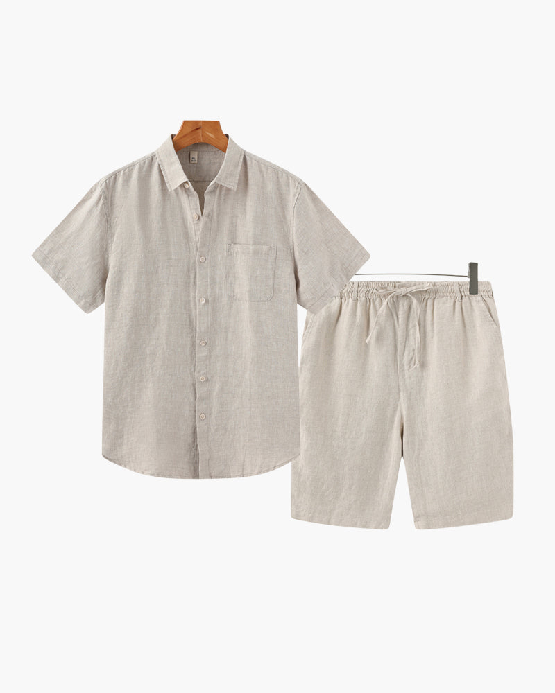 Ensemble en lin avec short – vue 1