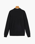 Pull essentiel côtelé à col montant – vue 1