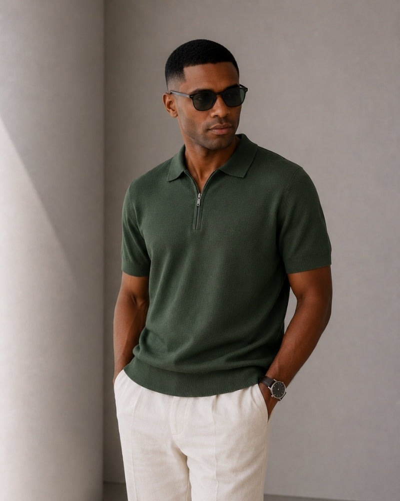 Polo Marbella zippé – vue 14