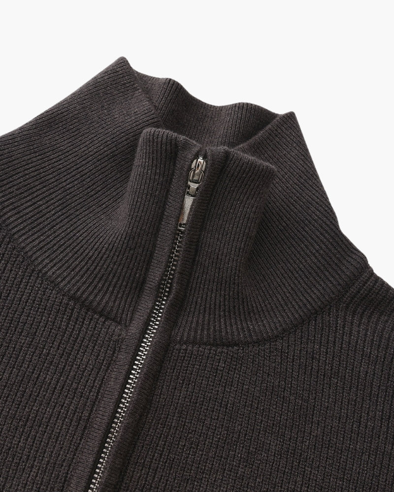 Pull raffiné en maille à demi-zip – vue 20
