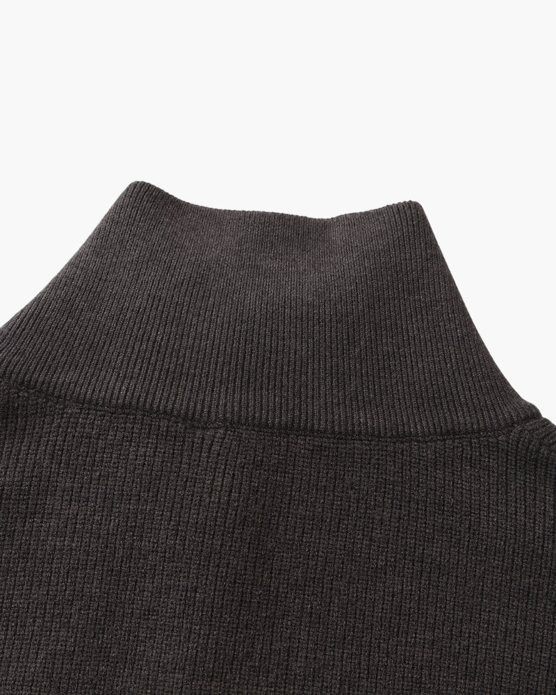 Pull raffiné en maille à demi-zip – vue 24