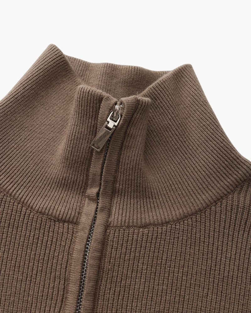 Pull raffiné en maille à demi-zip – vue 27