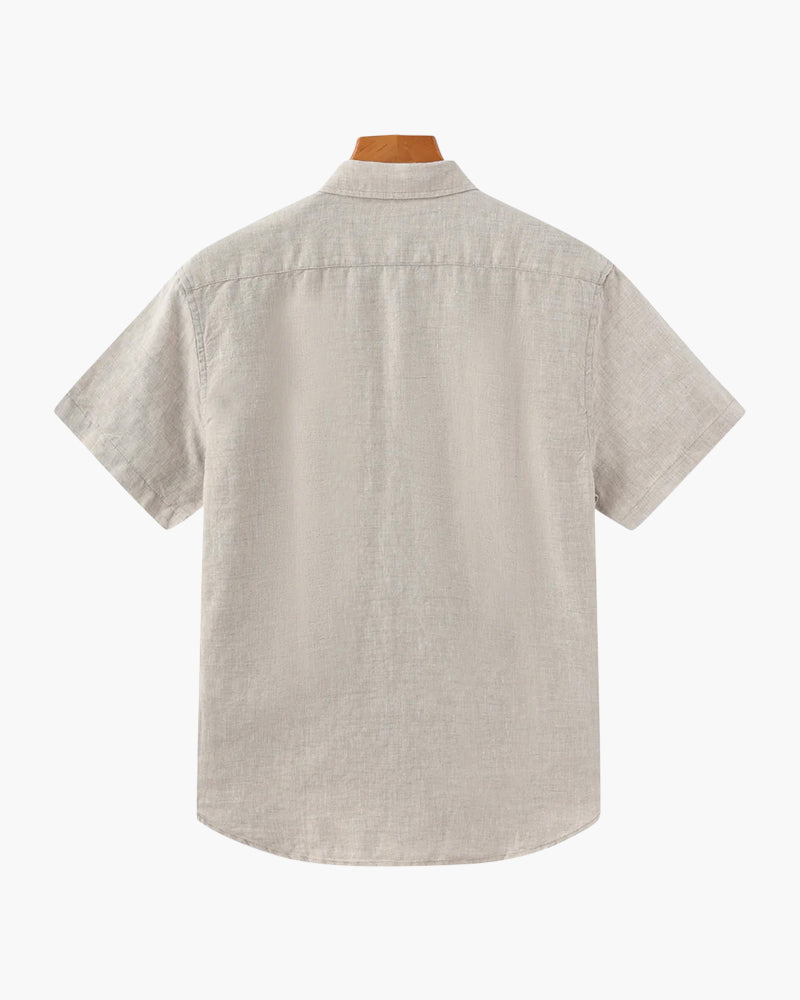 Chemise Cape Town en lin à manches courtes – vue 4