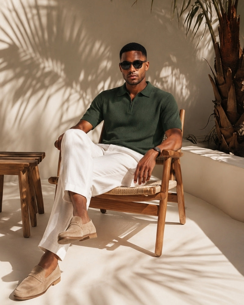 Polo Marbella zippé – vue 15