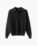 Pull polo texturé en maille – vue 5