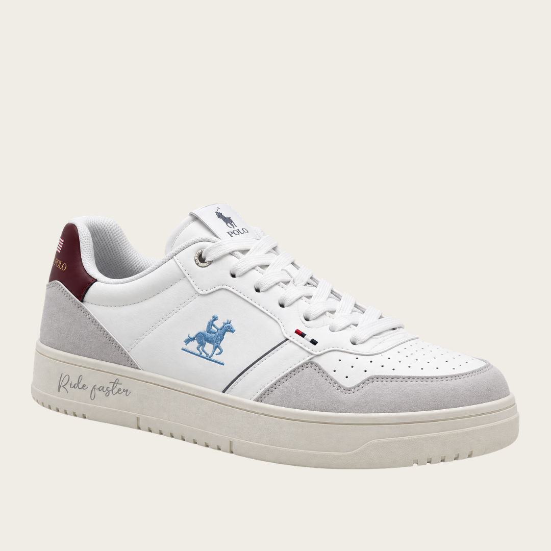 U.S. Grand Polo Court Baskets — Blanc/Bordeaux