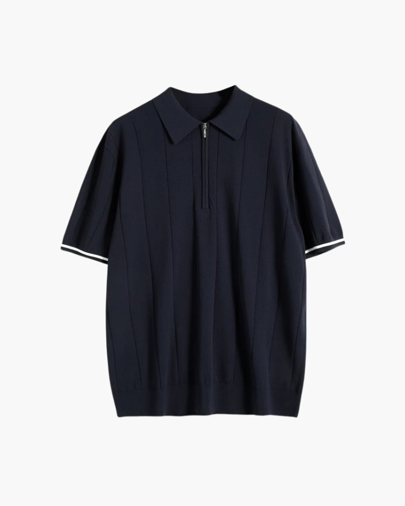 Polo Signature à liseré contrastant – vue 1