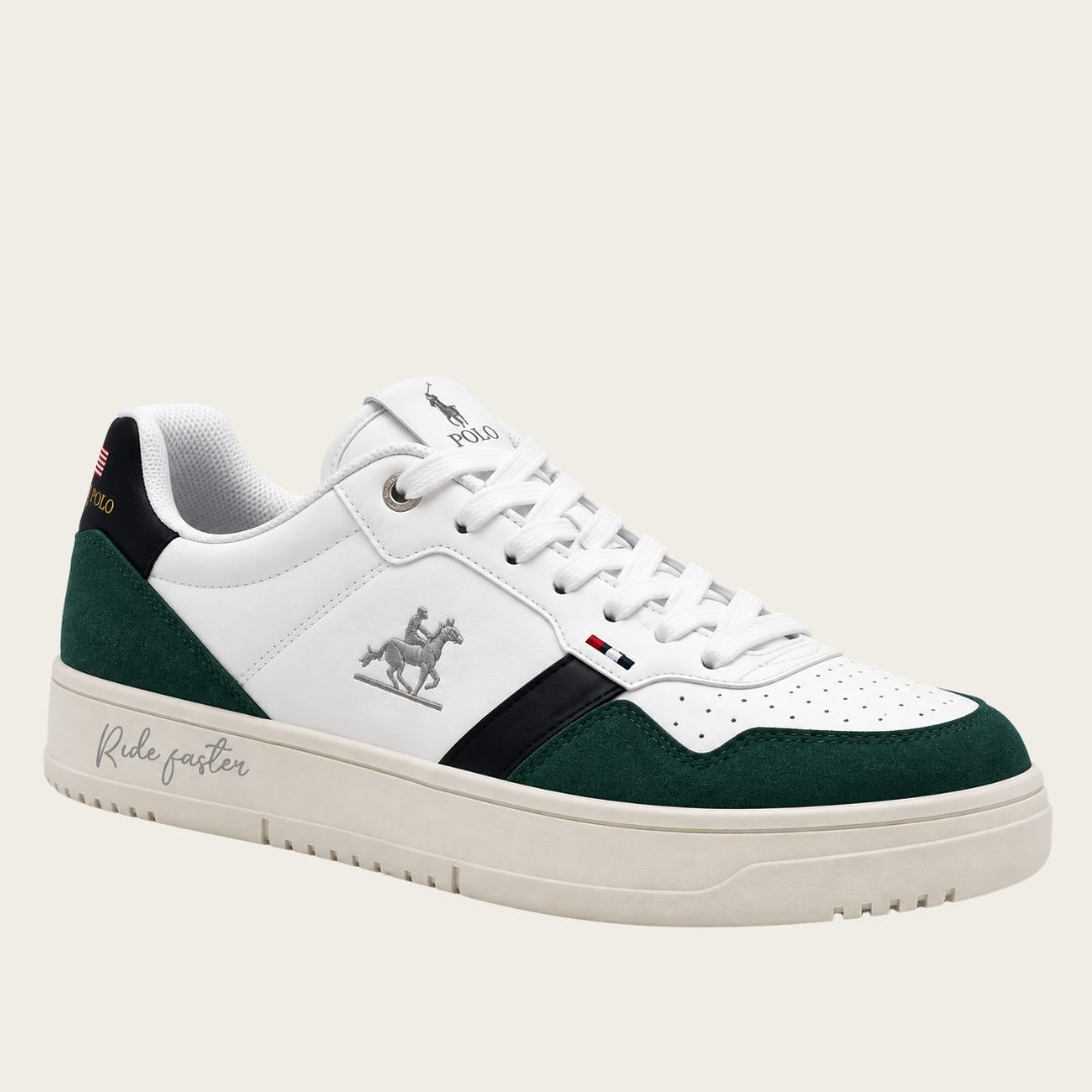 U.S. Grand Polo Court Baskets — Blanc/Vert