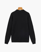 Pull essentiel côtelé à col montant – vue 2