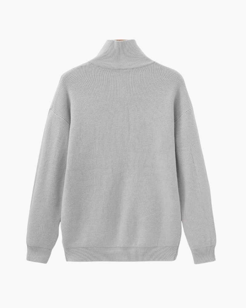 Pull raffiné en maille à demi-zip – vue 35