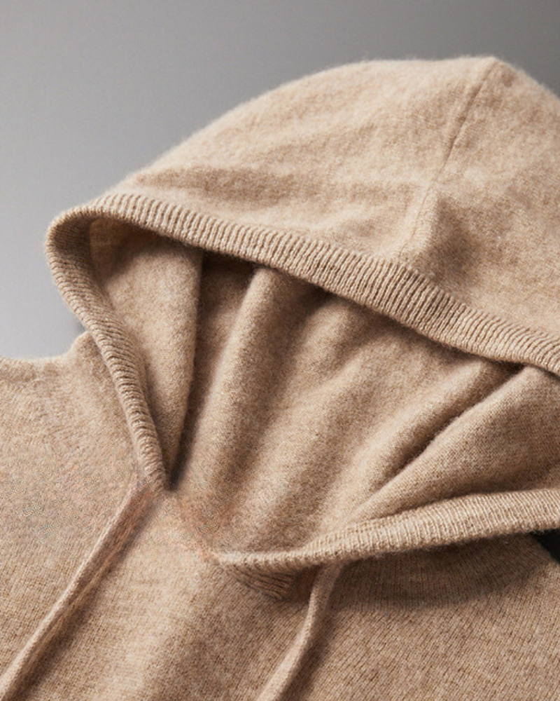 Sweat à capuche 100 % cachemire – vue 10