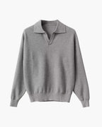 Pull polo texturé en maille – vue 2
