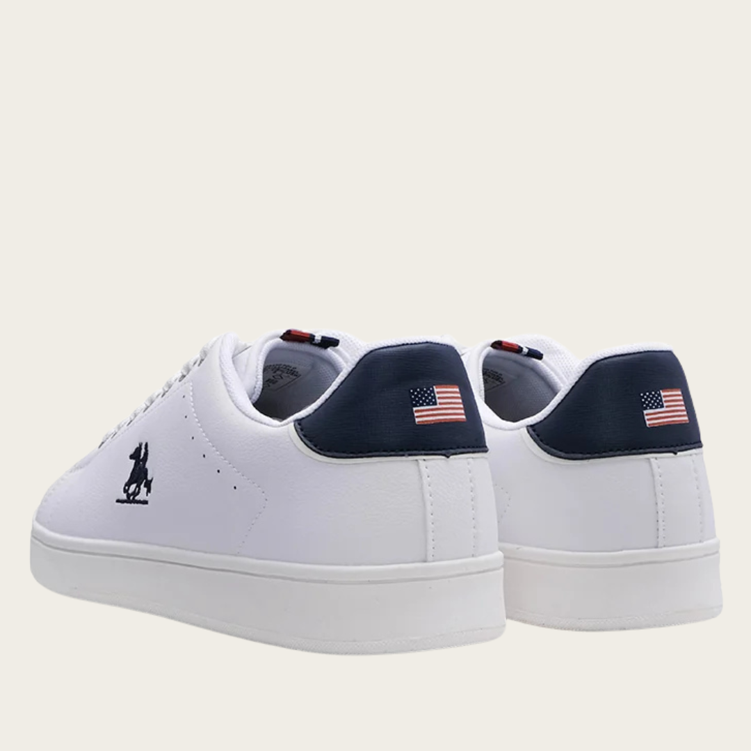 U.S. Grand Polo Classic Baskets — Blanc/Bleu